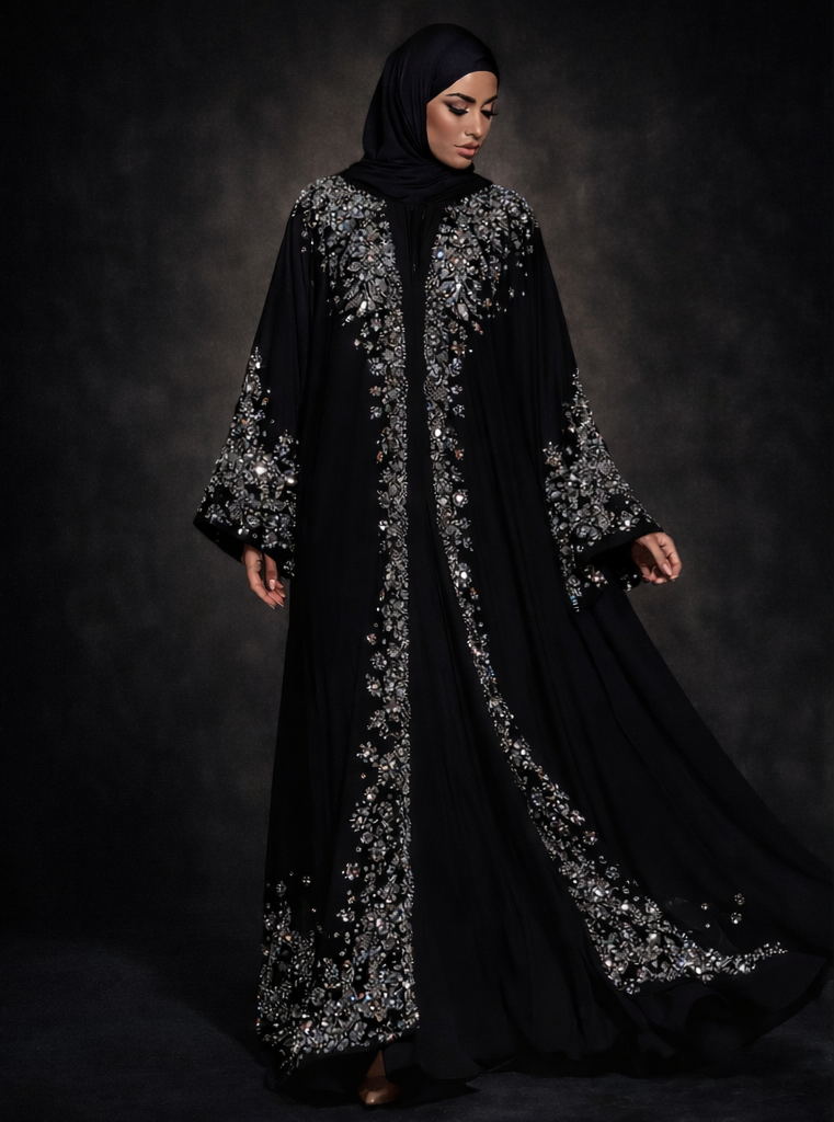 عباية سهرة بالكريستال